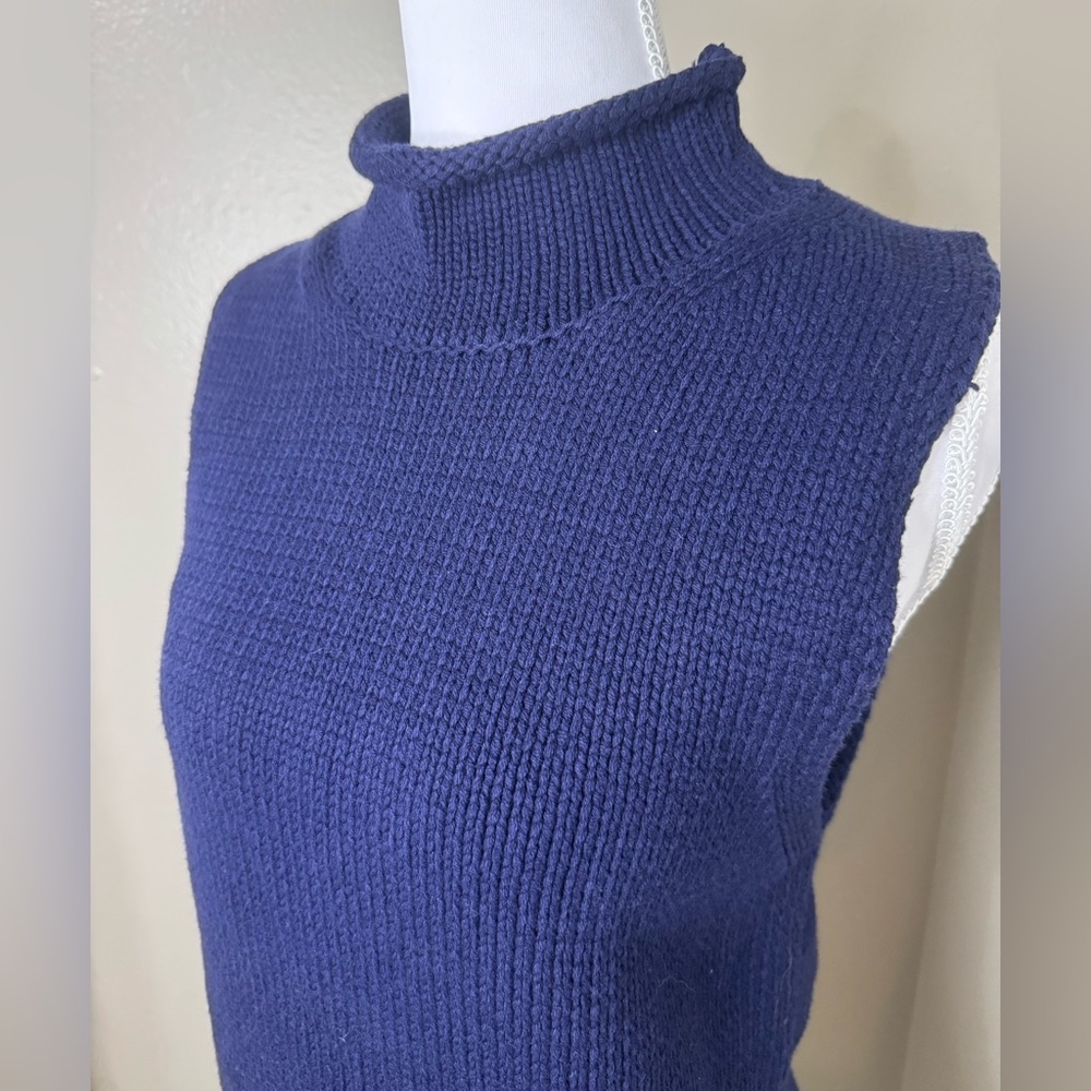 NWT Marled Deep Blue Knit Pullover